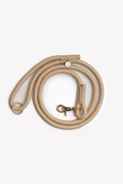 Braided rope leash - Beige