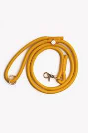 Braided rope leash - Yellow