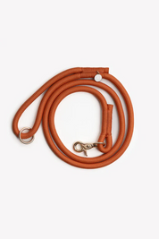 Braided rope leash - Terracotta