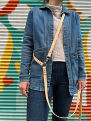Multi-position waterproof leash - Peach