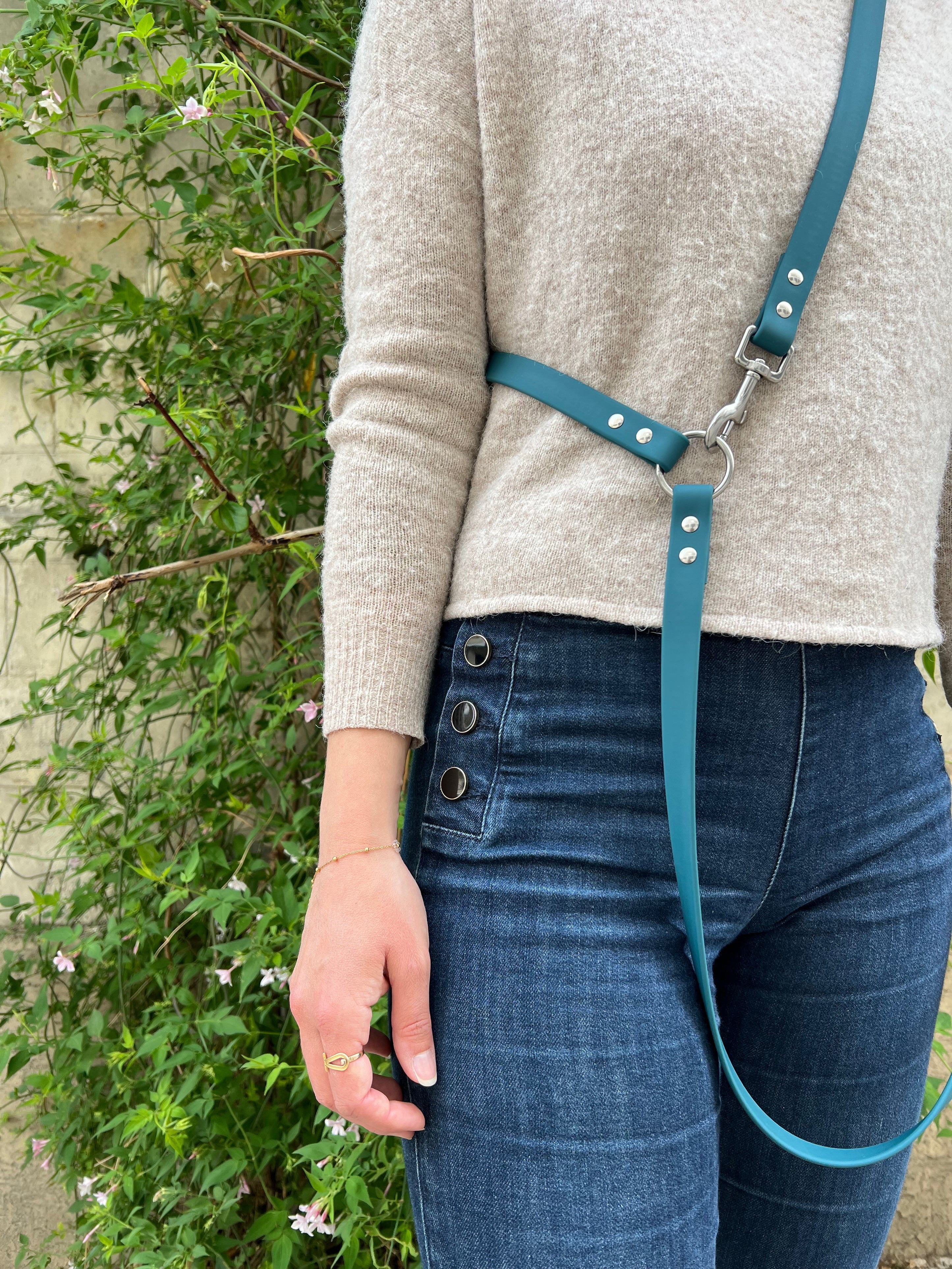 Waterproof multi-position leash - Muzon Green