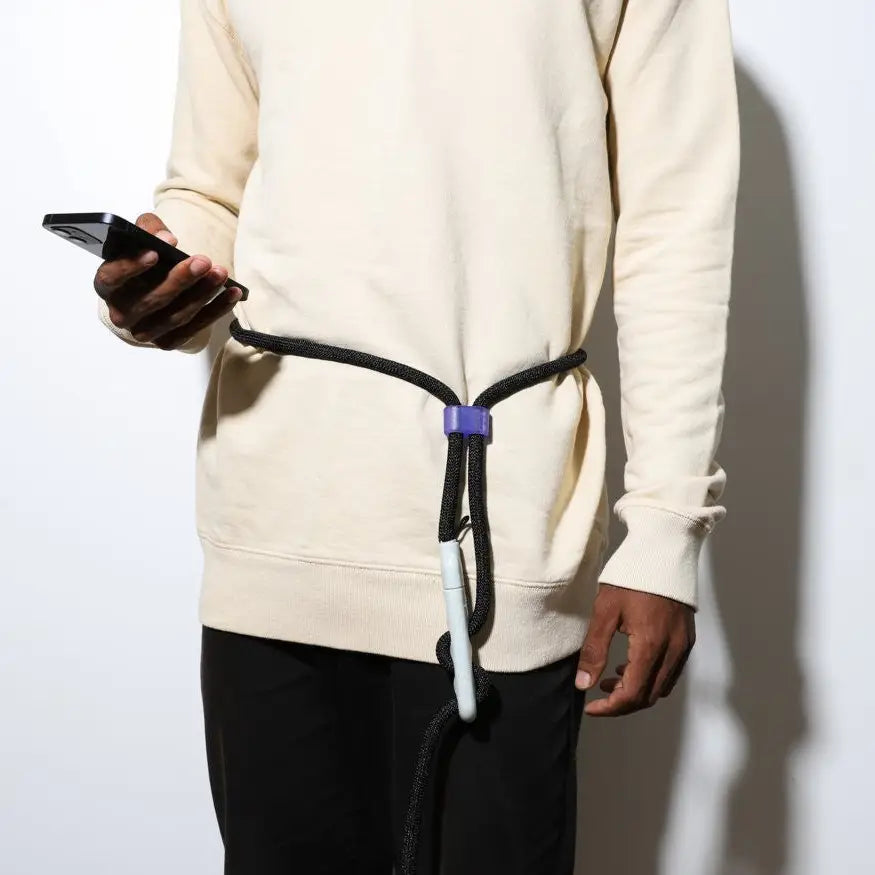 Laisse réfléchissante mains libres - Nox