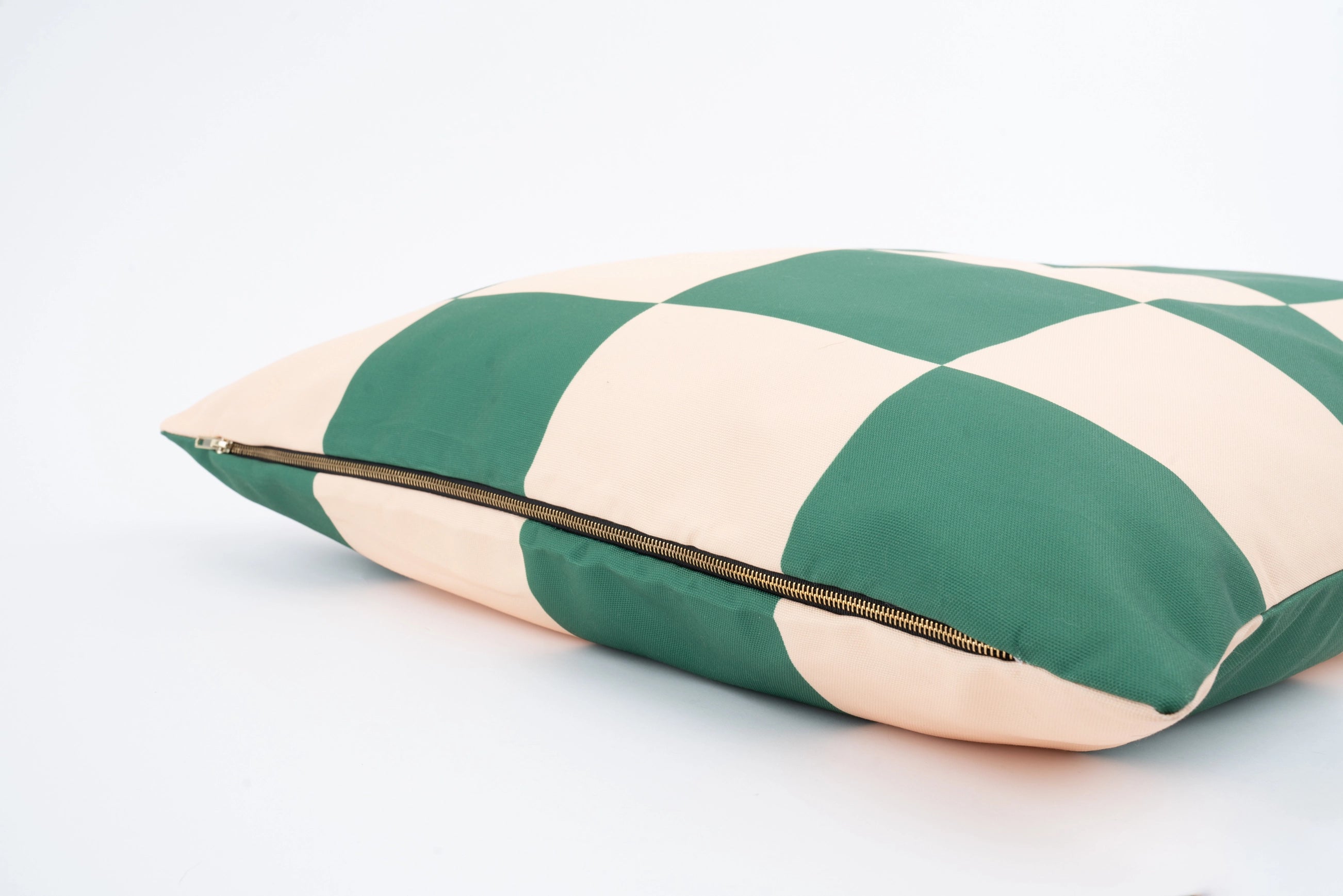 Hundebett kariert – Grün und Rosa