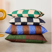 Hundebett gestreift - Braun und Blau