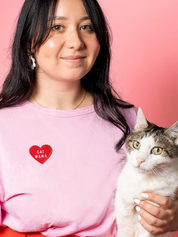 Badge thermocollant "Cat mama"