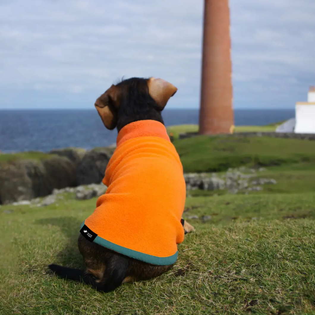 Pull pour chien - Polaire Orange | Muzon