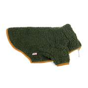 Polaire Sherpa pour chien vert