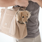 Sac de transport pour chiens - Crème