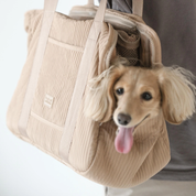 Sac de transport pour chiens - Crème