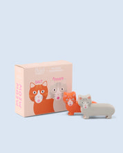 Duo sel et poivre chat