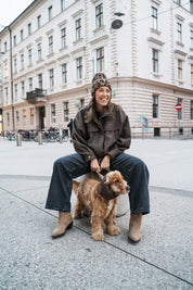 Snood imperméable - Carreaux marrons