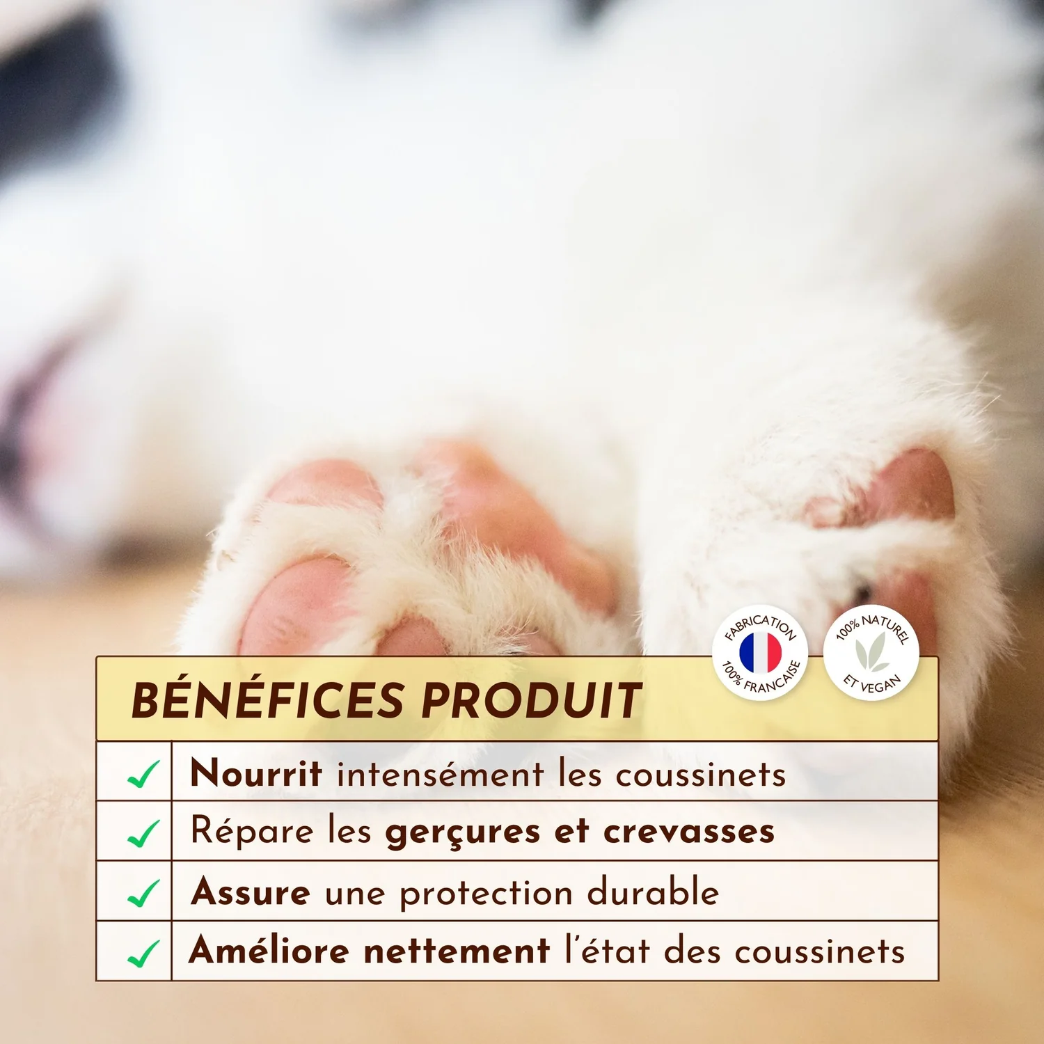 Stick doux coussinets