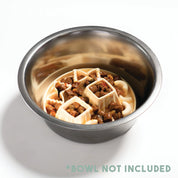 Tapis de léchage à reliefs - Jaune