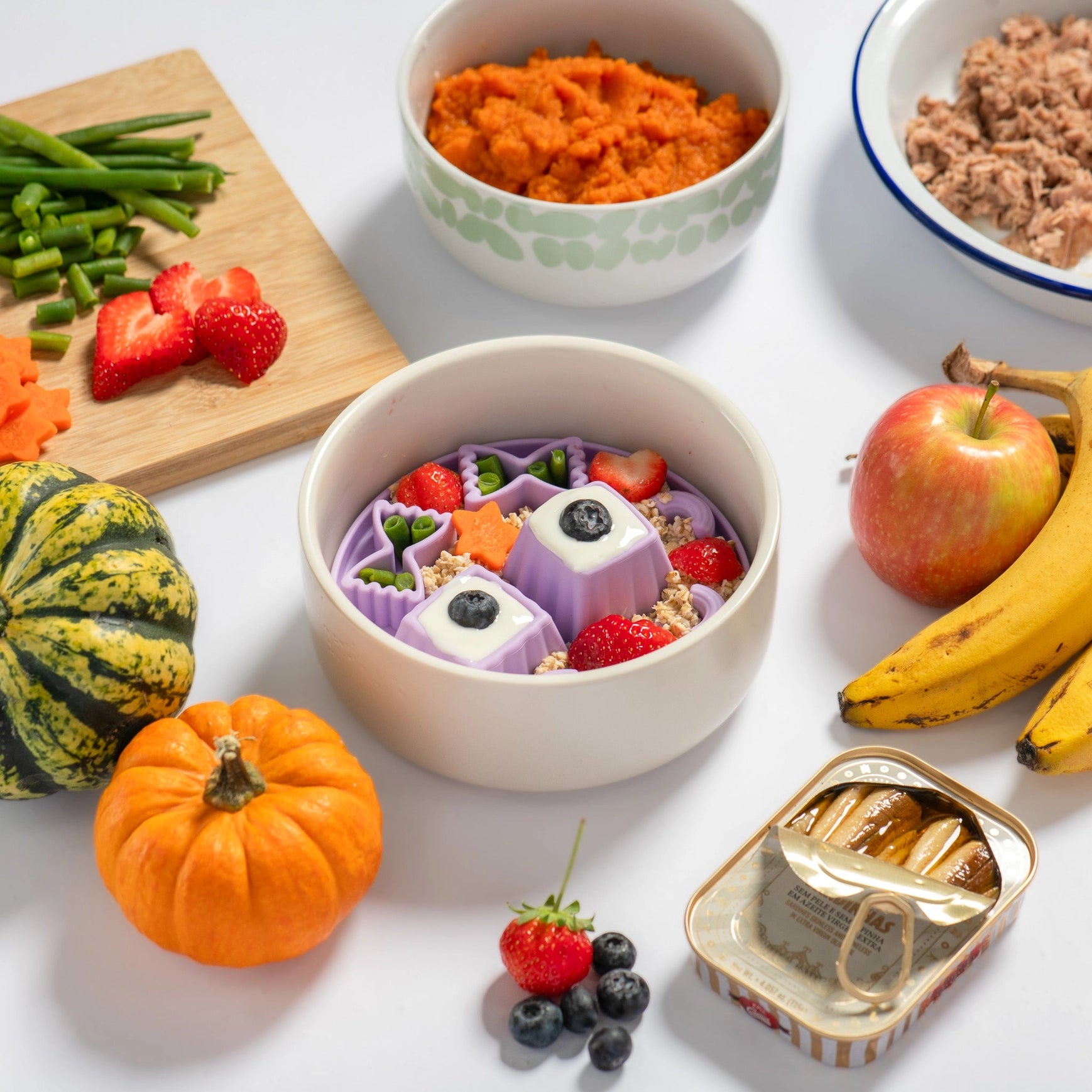 Tapis de léchage à reliefs - Violet